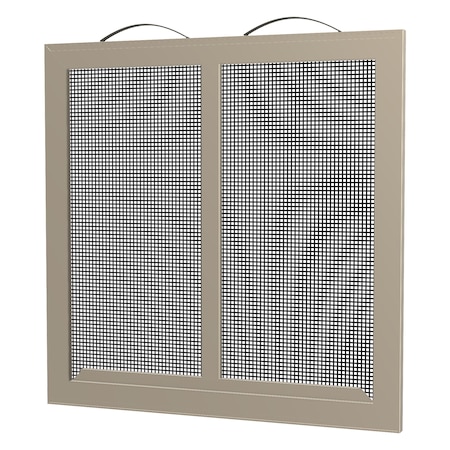 Ritescreen 2 in W x 24 in H Slider Glider Window Screen, SL3, UltraVue Mesh, Almond SL3-A29-MSUV-L00-H24-W2